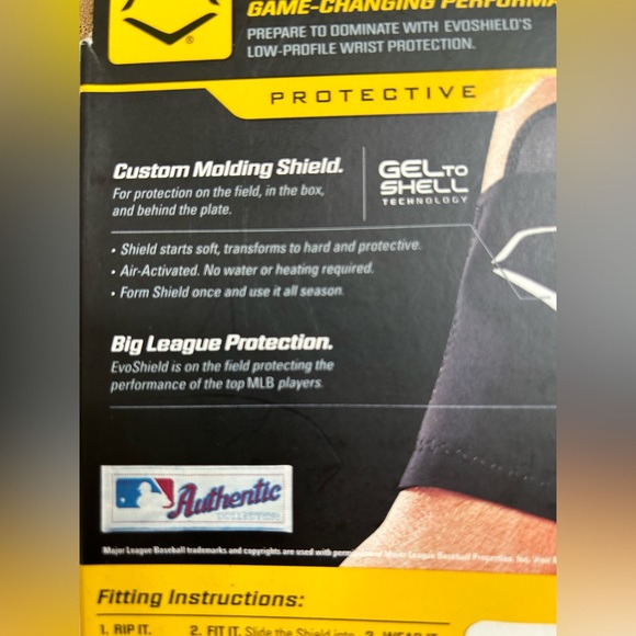 EvoShield Custom Molded Protective Wrist Guard. Color: Red - Size: Large - Picture 3 of 3